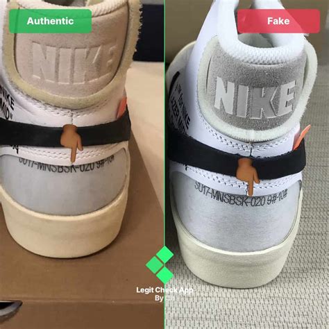 nike blazer mid off white real vs fake|black off white blazer reaper.